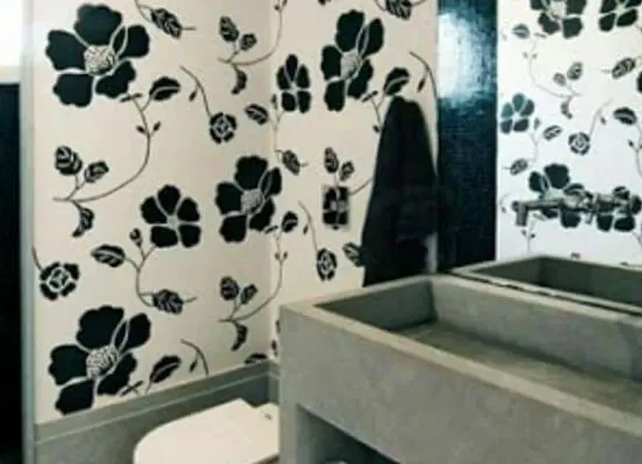 Ambiente com papel de parede 2