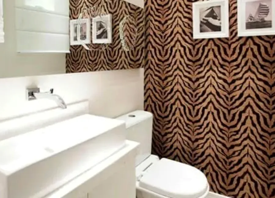 Ambiente com papel de parede 3