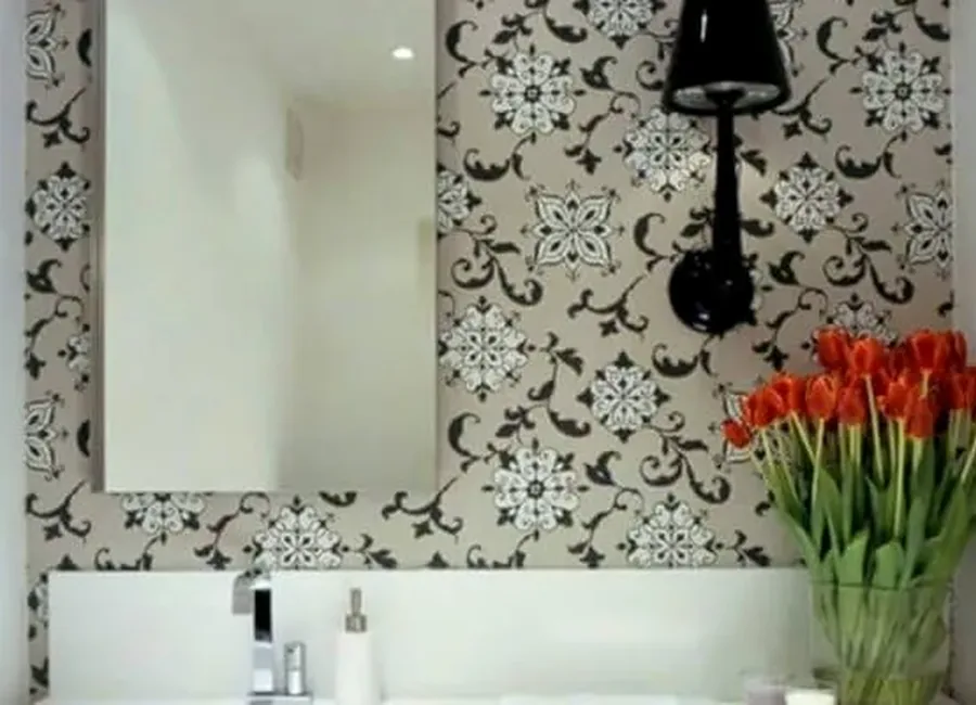 Ambiente com papel de parede 7